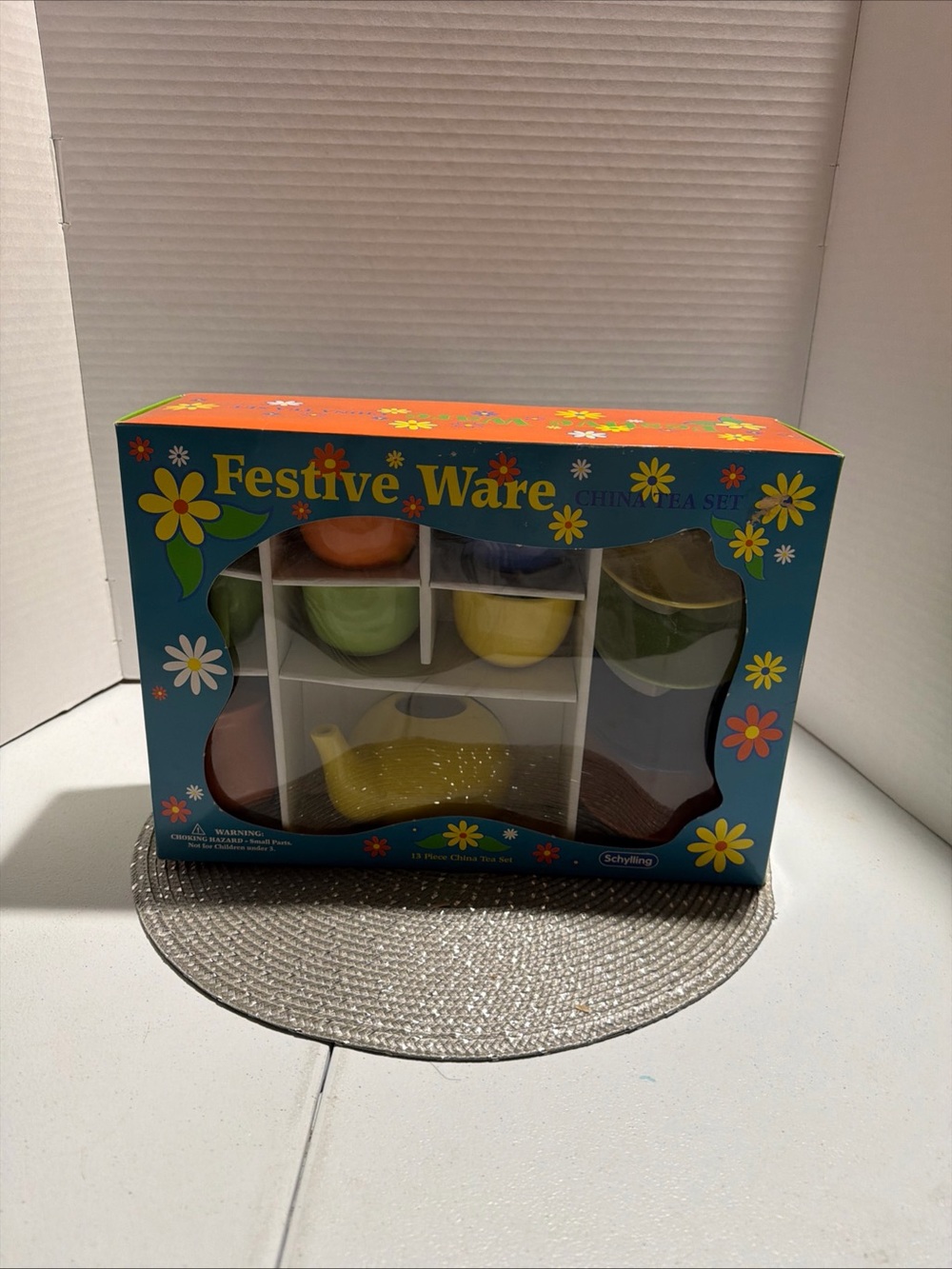 Festive Ware Colorful Ceramic Tea Set